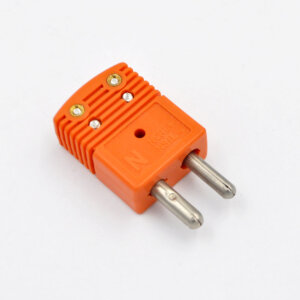 Conector Mini Termocupla N Macho Color: Naranjo