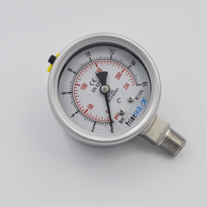 Manovacuometro 63 mm -1+3bar, -30″ Hg+40 psi Inox Total Inferior PPRIMETECH