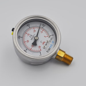 Manovacuometro 63 mm -1+5bar/-30″ Hg+70 psi Inox Bronce Inferior PRIMETECH